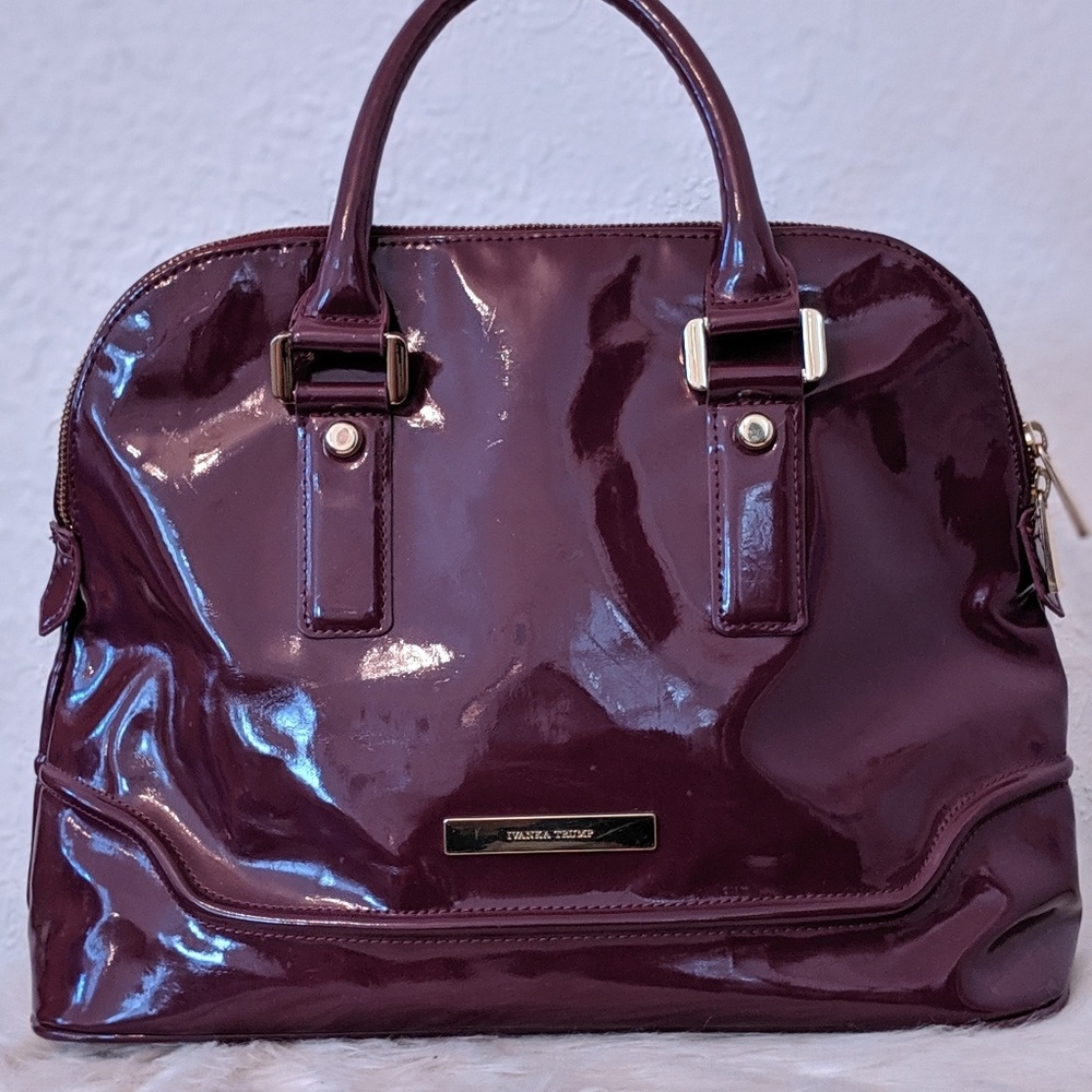 Ivanka Trump Patent Leather Ava Satchel